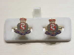Royal Army Medical Corps enamelled cufflinks - Click Image to Close